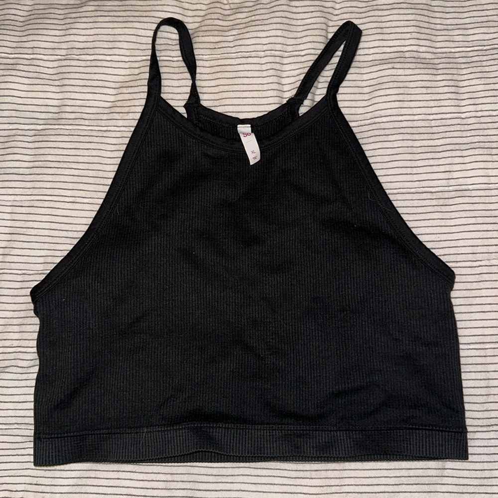 SO ribbed longline bralette